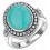 Bague turquoise en argent 925