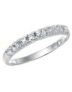 Bague chic zirconium en argent 925