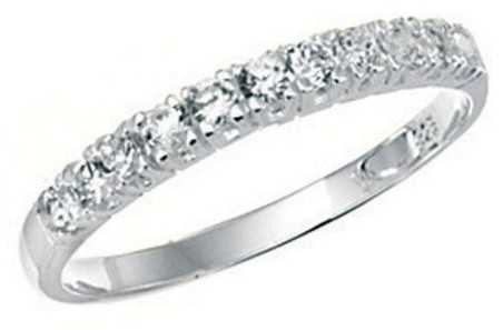 Bague chic zirconium en argent 925