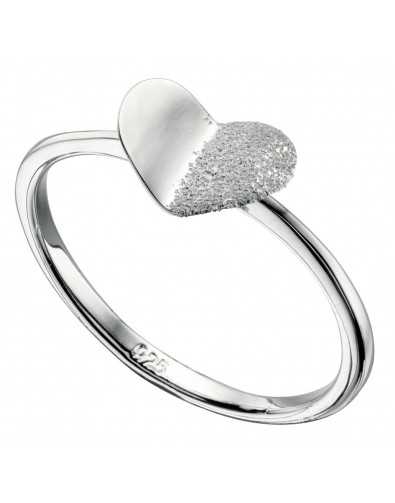 Bague coeur en argent 925