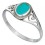 Bague turquoise en argent 925