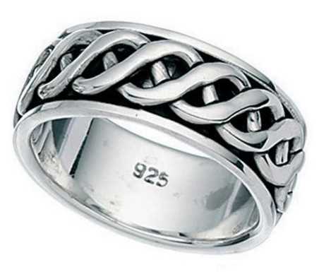 Bague celte en argent 925/1000