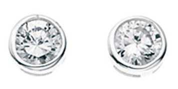 Boucle d'oreille zirconium en argent 925