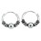 Boucle d'oreille original en argent 925