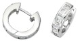 Boucle d'oreille zirconium originale en argent 925