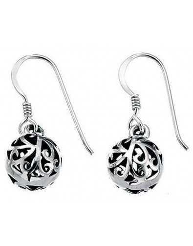 Boucle d'oreille originale en argent 925