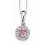 Collier saphir rose et diamant en Or 375