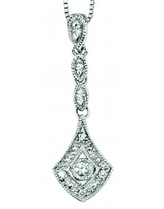 Collier diamant en Or blanc 375/1000 carats