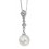 Collier perle et diamant en Or blanc 375