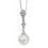 Collier perle et diamant en Or blanc 375/1000