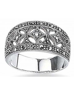 Bague marcassite en argent 925/1000