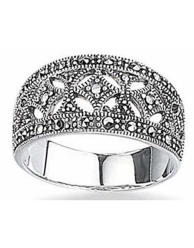 Bague marcassite en argent 925