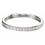 Bague anneau zirconium en argent 925