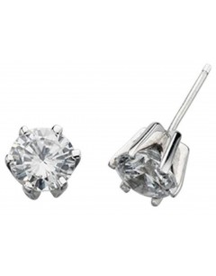 Boucle d'oreille zirconium en argent 925