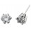 Boucle d'oreille zirconium en argent 925