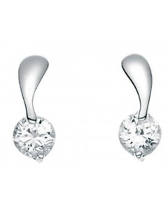 Boucle d'oreille zirconia en argent 925/1000