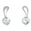 Boucle d'oreille zirconium en argent 925