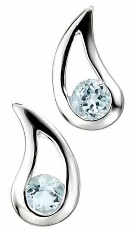 Boucle d'oreille zirconia en argent 925/1000