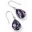 Boucle d'oreille cristal de Swarovski® en argent 925