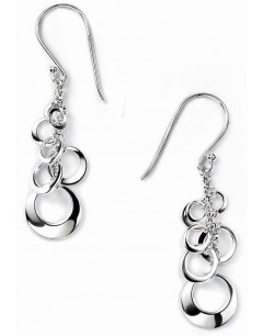 Boucle d'oreille cercles en argent 925/1000