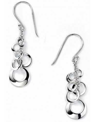 Boucle d'oreille cercles en argent 925