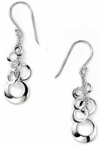 Boucle d'oreille cercles en argent 925