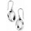 Boucle d'oreille ovale tendance en argent 925