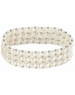 Bracelet tendance perle d'eau douce en argent 925/1000