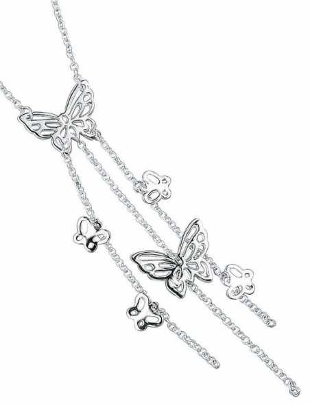 Collier papillons original en argent 925