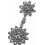 Collier fleurs marcassite en argent 925