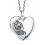 Collier pendentif photo fleur en argent 925