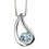 Collier topaze bleue en argent 925