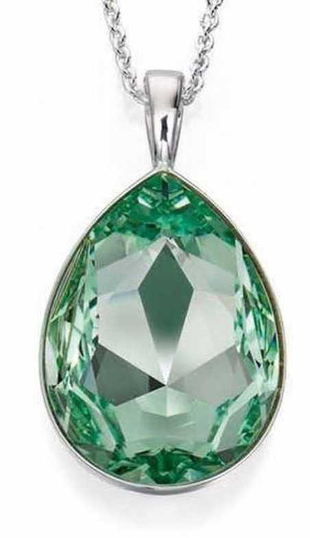 Collier Cristal vert de Swarovski® argent 925