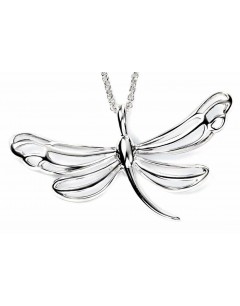 Collier libellule en argent 925/1000