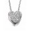 Collier cœur zirconium en argent 925