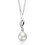 Collier perle et zirconium en argent 925