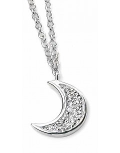 Collier lune en argent 925/1000