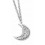 Collier lune en argent 925