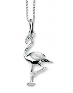 Collier flament rose en argent 925/1000