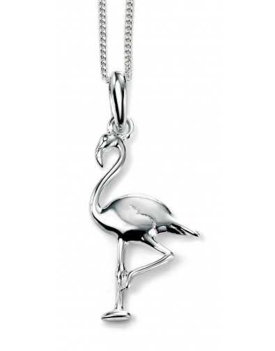 Collier flament rose en argent 925