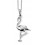 Collier flament rose en argent 925