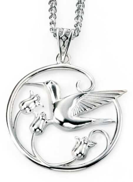 Mon-bijou - D4202 - Collier Colibri en Argent 925/1000