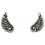 Boucle d'oreille aile d'ange en argent 925