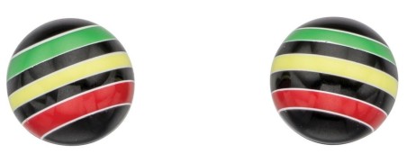 Mon-bijou - D932p - Boucle d'oreille multicolore en argent 925/1000