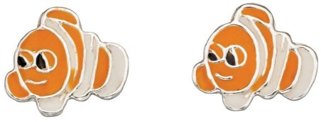 Mon-bijou - D940p - Boucle d'oreille poisson dessin animé en argent 925/1000