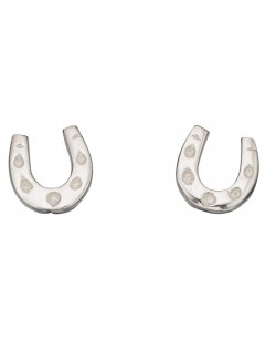 Mon-bijou - D951t - Boucle d'oreille fer à cheval en argent 925/1000