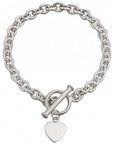 Bracelet petit cœur en argent 925