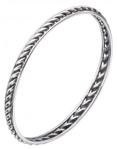 Mon-bijou - D4671 - Bracelet torsadé en argent 925/1000