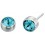 Boucle d'oreille zirconium en argent 925