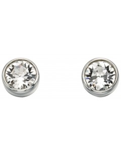 Mon-bijou - D4926c - Boucle d'oreille zirconia en argent 925/1000